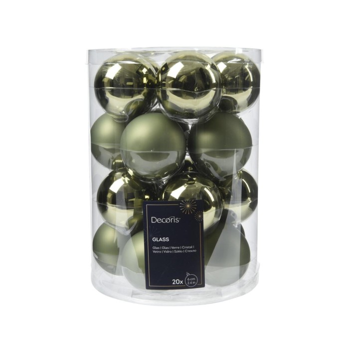 SFERA VETRO D6 MIX GREEN